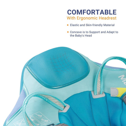 Comfortabele Mambobaby™ Contrast Zwemtrainer voor baby's van 3-24 maanden. Deze luxe onzinkbare baby float heeft een zachte, ergonomische voering en biedt maximale ondersteuning in het water.