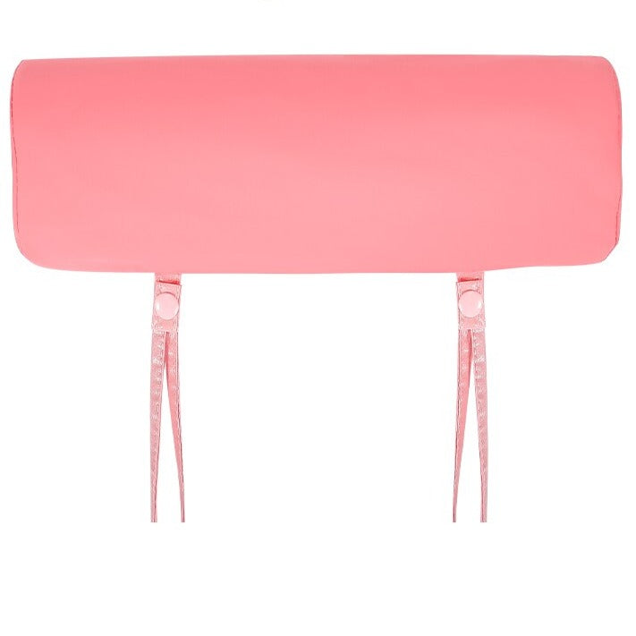 Een losse roze Mambobaby™ zonnekap met UPF 50+ coating. Deze afneembare UV-beschermkap blokkeert 98% van de schadelijke zonnestralen en is voorzien van ademend mesh voor optimale ventilatie en schaduw voor je baby.