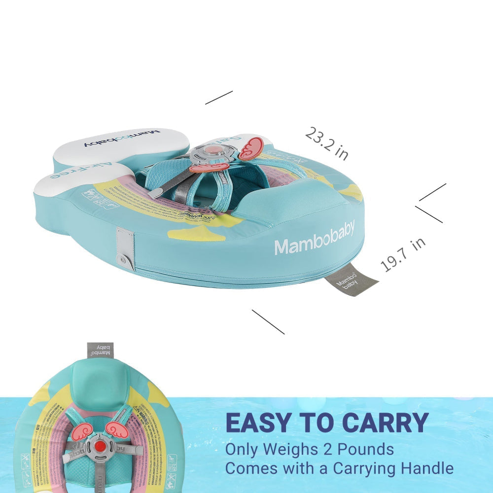 De lichtgewicht en draagbare Mambobaby™ Regenboog Float (3-24 maanden) is ideaal voor op reis. Voorzien van een UPF 50+ zonnekap en 100% onzinkbare Pearl-Foam™ technologie.