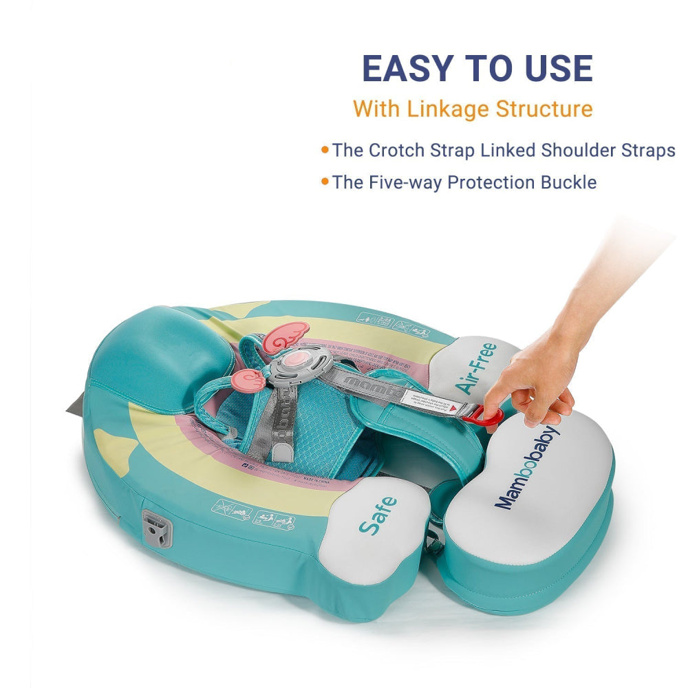 De lichtgewicht en draagbare Mambobaby™ Regenboog Float (3-24 maanden) is ideaal voor op reis. Voorzien van een UPF 50+ zonnekap en 100% onzinkbare Pearl-Foam™ technologie.