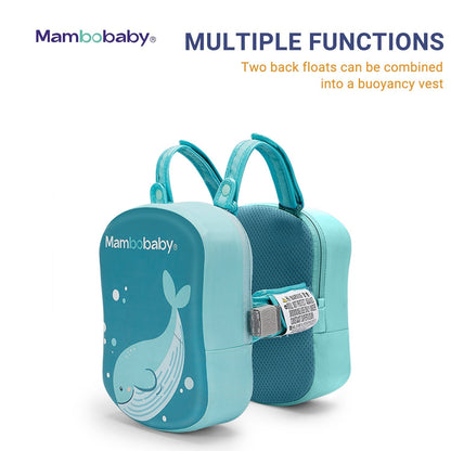 Detail van de onzinkbare Pearl-Foam™ kern van de Mambobaby rugfloat - nooit meer opblazen.