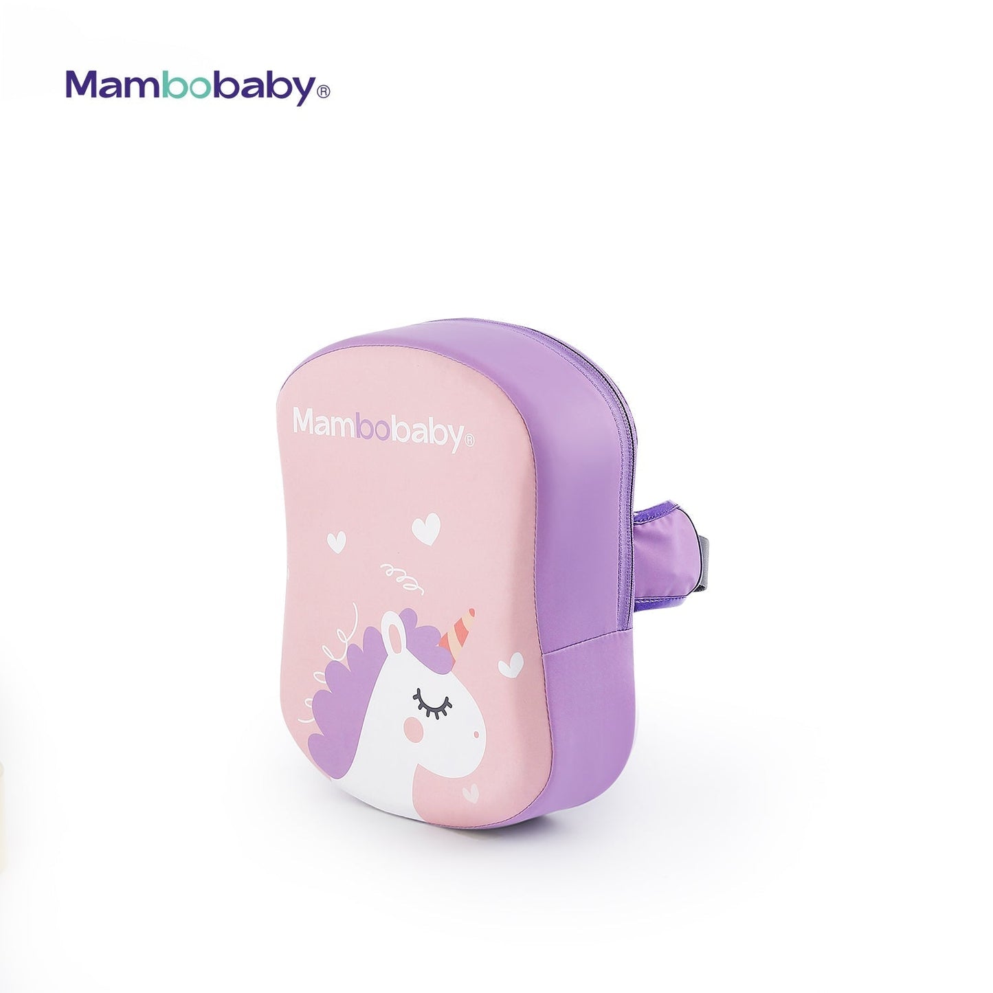 De roze Mambobaby™ rugzwemband voor kinderen van 1 tot 6 jaar (10-30 kg). Deze onzinkbare rugfloat met Pearl-Foam™ technologie biedt een veilige en comfortabele manier voor peuters en kleuters om zelfvertrouwen in het water op te bouwen.