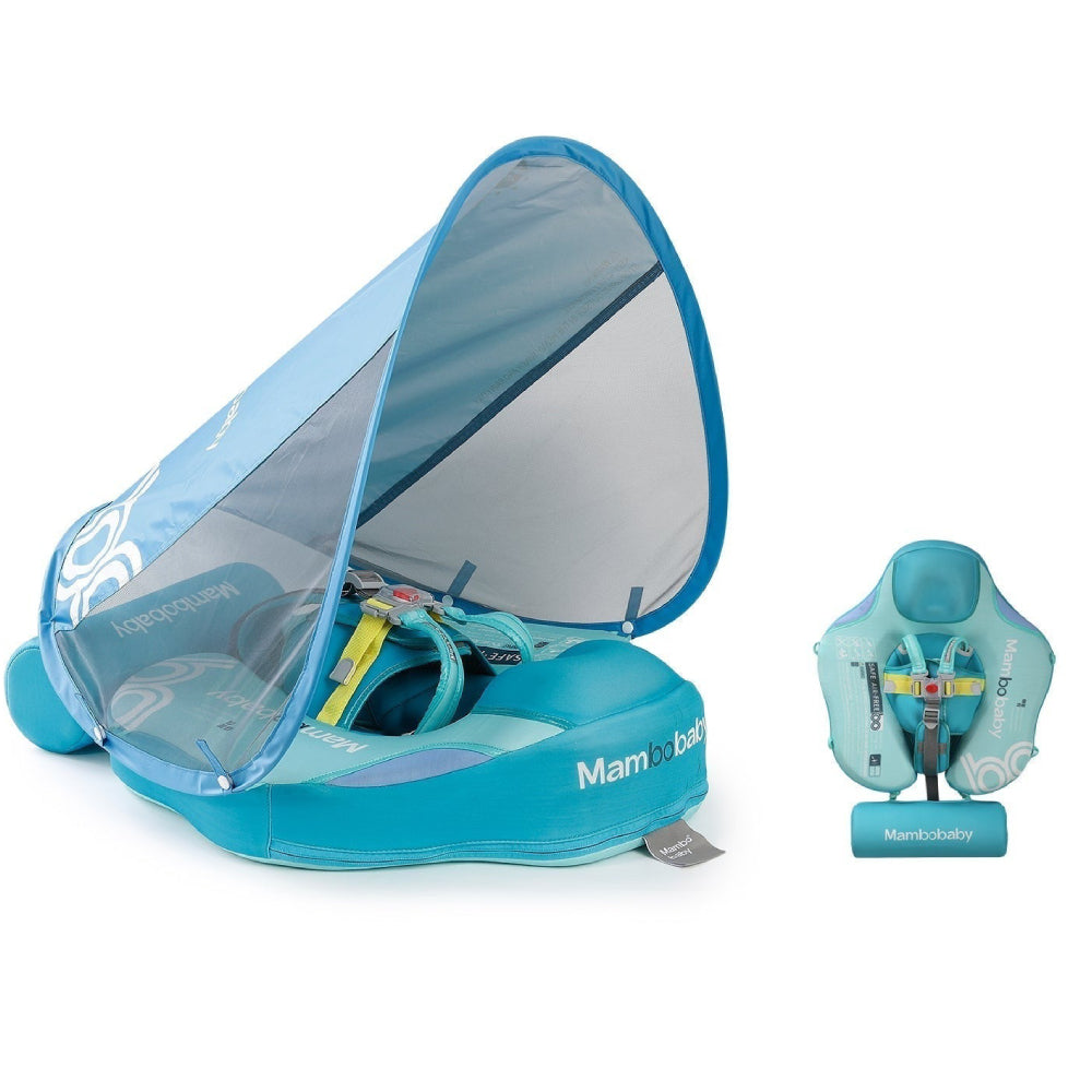 De afneembare UPF 50+ zonnekap van de Mambobaby Regenboog tegen schadelijke UV-stralen